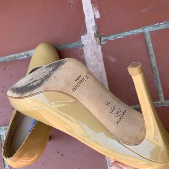 L.K. Bennett Nude Pumps - STILA TRENCH PATENT HEEL - Picture 3 of 4